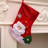 Božićni ukrasi - privjesci za božićne stablo, božićne čarape poklon torbe - božićne čarape