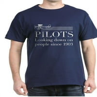 Cafepress - Piloti gledaju majicu dolje majica - pamučna majica