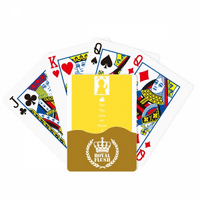 Razigrani kućni ljubimac voli poop Royal Flush Poker igra igrajući karton