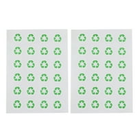 Listovi koji se mogu reciklirati naljepnica za kućne recikliranje za kućnu upotrebu