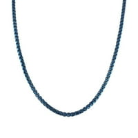 Muški nehrđajući čelik Blue PVD rolo kvadratni lanac