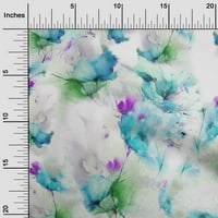 Onuone pamučne kambričke tkanine cvjetni akvarel za akvarel za ispis tkanine sa dvorištem širom