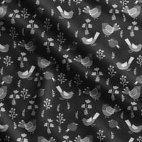 Soimoi Bird tiskani, Japan Crepe Satinfabric od dvorišta WidedeCorativna tkanina za šivanje za haljine,