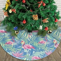 Tropska suknja za božićnu drvvu za Xmas Holiday Party isporučuje veliko dekor prostirke, tropsko ljeto