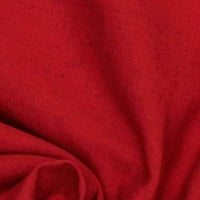 Tkanina Mart Direct Crvena pamučna tkanina od dvorišta ili širine, kontinuirana dvorišta crvena pamučna