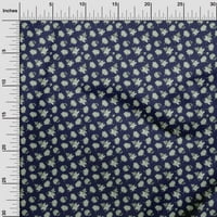 Onuone Georgette viskoza Plava tkanina Jakonska cvjetna šivaća materijal za ispis tkanina sa dvorištem