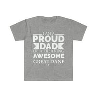 Ponosan tata Great Dane Dane pas otac Očev dan Unise majica S-3XL