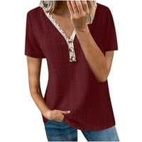 GAECUW prevelike majice za žene plus veličina vrhovi bluze s kratkim rukavima Torbeni fit pulover majice