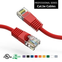 0.5ft CAT5E UTP Ethernet mrežom pokrenuta kabl crvena, pakovanje