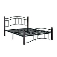Metalna platforma Krevet Fondacija punog veličine za dnevni boravak, crni