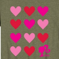 Barbie - Barbie Heart Grid - Grafička majica mališana i mlade kratkih rukava