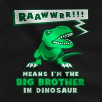 TStars Big Brother Majica za dječake - bračna majica s temom dinosaur - savršena za najave o trudnoći