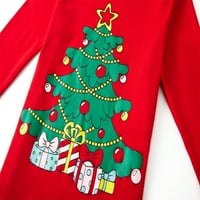 Mali dječaci Djevojke Božićne pidžame za Toddler pamučna stabla planeta Sleep odjeća s dugim rukavima