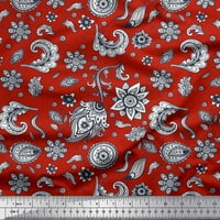 Soimoi pamučna patka tkanina paisley & cvjetna umjetnička ispis tkanina od dvorišta široko