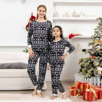Božićni pokloni HFYIHGF Porodični obitelj Pajamas setovi Božićne PJ-ove spavanja s dugim rukavima ELK