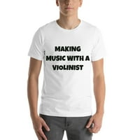Glazba sa violinističkom zabavnom stilom kratkih rukava majica majica po nedefiniranim poklonima