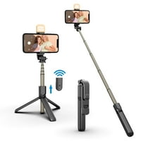 Selfie Stick LED lampica sa stajanjem stajališta i držač telefona i bežični daljinski udaljeni, punjivi