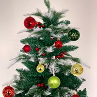 Lulshou Božićne kuglice Šarene božićne viseće kuglice - božićna otpornost na kuglice za zabavu za božićne