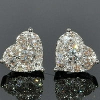 Bulestore zasljepljujuće ženske modne kristalne srčane naušnice za uši nakit nakit poklon