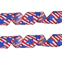 Wiueurtly Ambalaža papira sa lukovima i oznakama zamotavanje papirnih tablica Patriotska žičana rubna