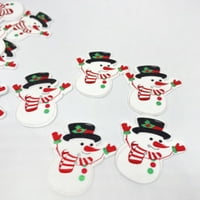 Dugmad snjegovića Drveni gumb Snjegović u obliku ukrasnih dugmeta za šivanje za šivanje DIY CRAFT -