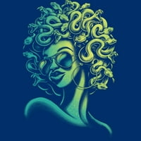 Funky Medusa MENS Royal Blue Graphic Tee - Dizajn ljudi s