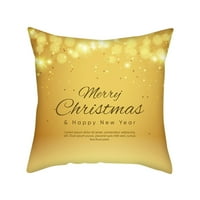 Zlatno sretan božićni jastuk slučajevi Nordic Sofa jastuk za kauč na kauču Kućni ukras