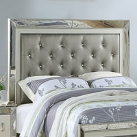 Kraljica size krevet srebrni top dizajn tapecirator za poglavlje spavaće sobe