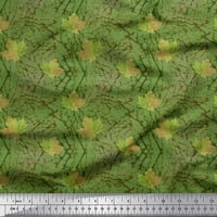 SIMOI svilena tkanina tekstura i jesenji listovi tiskani tkaninski dvorište širom
