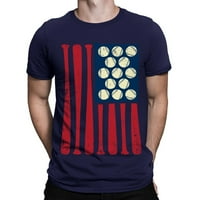 Košulje za muškarce Muškarci T majica Dan nezavisnosti 3D digitalni tisak Ležerne prilike Basic Tee
