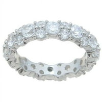 Sterling Couture r sterling srebrni kubni cirkonijumski vjenčani prsten - veličine 5