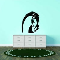 Dizajn sa vinyl Artwork Pony Wild Horse Glava Konjički zidni naljepnica za djevojčice - Kopita za životinje