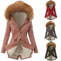 Softmallow zimski jakne kaputi za žene, žene dame topla jakna zimska solidna okretna kaputa sa kapuljačom