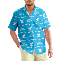 3D majica Stitch Boys kratki rukav TOP Street Ljetna odjeća, Odrasli-S, J