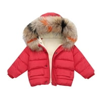 Dječačka odjeća Topli kaput Toddler Girls Boys Dječji zimski dugi rukav Collar pamučni kaput jakna za