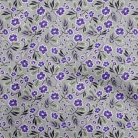 Onuproone svilena tabby ljubičasta tkanina cvjetna haljina materijal materijal tiskana tkanina sa dvorištem