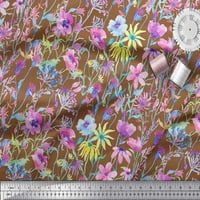 Soimoi Rayon tkanina cvijeća cvjetna ploča od akvarela za ispis od dvorišta široko
