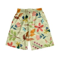 Muška ploča kratke hlače Muška ljetna modna casual Havajska stila tiskane cvjetne kratke hlače