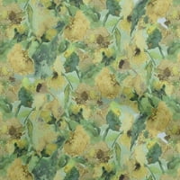 Onuone viskozni dres žute tkanine apstraktno cvjetno opterećeno zalihe Ispisuje šivanje tkanine od dvorišta