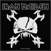 Iron Maiden Muškarci Final Frontier Vintage lubanja tkana zakrpa crna