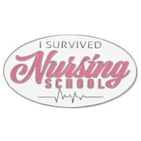 Pinmart's Preživio sam sestrinsku školu Revel medicinska sestra Diplomski zahvalni poklon - pakovanje