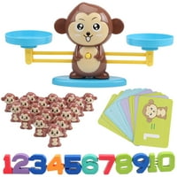 Set digitalnog balansa Toj Monkey dodatak i oduzimanje matematičke igračke igračke edukativne aritmetičke