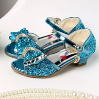 Djevojke cipele sandale princeze cipele ribe usta otvorene nožne cvjetne cipele šuplje cvijeće cipele