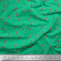 Soimoi zelena pamučna kambrična tkaninska dekorska dekorska tkanina Široko dvorište