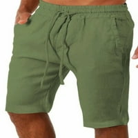 Sanviglor Muške kratke hlače Elastična struka Drće za crtanje Ljetne kratke hlače Dužina koljena na plaži odjeća Vojska Zelena L