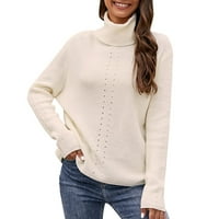 Pulover džemperi za žene Zimska jeseni modni bazni labavi kornjač za casual vrhove pleteni džemper