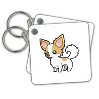 3Droza Chihuahua - ključni lanci, 2. po, set od 2