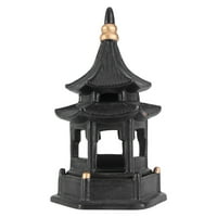 Vrt Pagoda Zen Kip Decor Dekoracija minijaturna keramička fenjerna figurica Mini dodaci Azijski tamjan