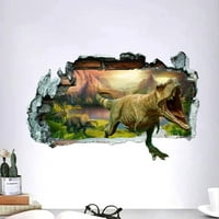 Park Dinosaur naljepnice za životinje za djecu Sobe Spavaća soba Početna Dekor 3D Vivid naljepnice za