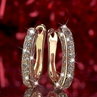 Naušnice Shinteng Glitter lično svijetle naušnice Sterling srebrni zlato ispunjene modne u obliku naušnice